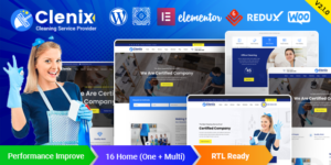 Clenix - Cleaning Services WordPress Theme